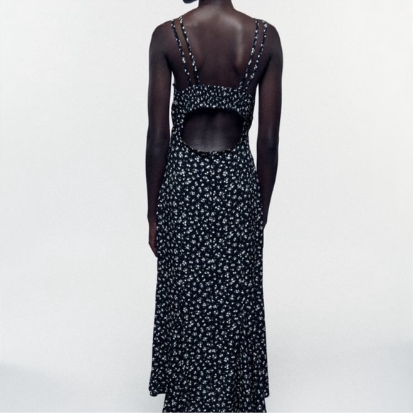 NEW ZARA FLORAL PRINT DRESS - Picture 4 of 6